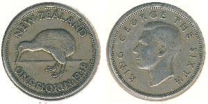 1 Florin Nuova Zelanda Rame/Nichel Giorgio VI (1895-1952)