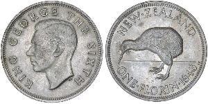 1 Florin Nuova Zelanda Rame/Nichel Giorgio VI (1895-1952)