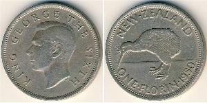 1 Florin Nuova Zelanda Rame/Nichel Giorgio VI (1895-1952)