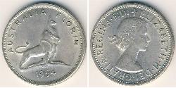 1 Florin Australien (1939 - ) Silber Elizabeth II (1926-2022)