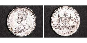 1 Florin Australien (1939 - ) Silber George V (1865-1936)