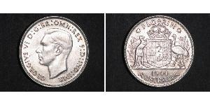 1 Florin Australien (1939 - ) Silber Georg VI (1895-1952)