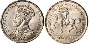 1 Florin Australien (1939 - ) Silber George V (1865-1936)