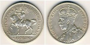 1 Florin Australien (1939 - ) Silber George V (1865-1936)