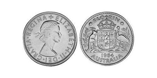1 Florin Australien (1939 - ) Silber Elizabeth II (1926-2022)