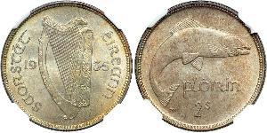 1 Florin Irland (1922 - ) Silber 