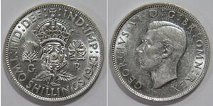 1 Florin Vereinigtes Königreich Silber Georg VI (1895-1952)