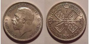 1 Florin Vereinigtes Königreich von Großbritannien und Irland (1801-1922) Silber George V (1865-1936)