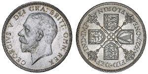 1 Florin Vereinigtes Königreich von Großbritannien und Irland (1801-1922) Silber George V (1865-1936)