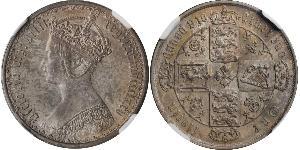 1 Florin Vereinigtes Königreich von Großbritannien und Irland (1801-1922) Silber Victoria (1819 - 1901)