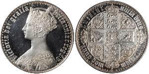 1 Florin Vereinigtes Königreich von Großbritannien und Irland (1801-1922) Silber Victoria (1819 - 1901)