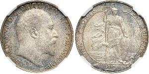 1 Florin Vereinigtes Königreich von Großbritannien und Irland (1801-1922) Silber Eduard VII (1841-1910)