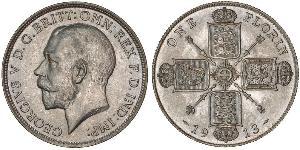 1 Florin Vereinigtes Königreich von Großbritannien und Irland (1801-1922) Silber George V (1865-1936)