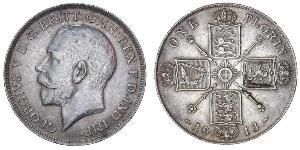 1 Florin Vereinigtes Königreich von Großbritannien und Irland (1801-1922) Silber George V (1865-1936)