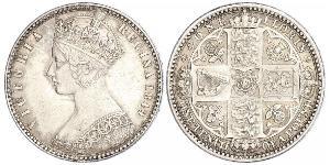 1 Florin Vereinigtes Königreich von Großbritannien und Irland (1801-1922) Silber Victoria (1819 - 1901)