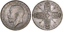 1 Florin Vereinigtes Königreich von Großbritannien und Irland (1801-1922) Silber George V (1865-1936)
