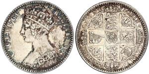 1 Florin United Kingdom of Great Britain and Ireland (1801-1922) Silver Victoria (1819 - 1901)