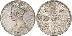 1 Florin United Kingdom of Great Britain and Ireland (1801-1922) Silver Victoria (1819 - 1901)