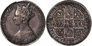 1 Florin United Kingdom of Great Britain and Ireland (1801-1922) Silver Victoria (1819 - 1901)