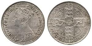 1 Florin United Kingdom of Great Britain and Ireland (1801-1922) Silver Victoria (1819 - 1901)