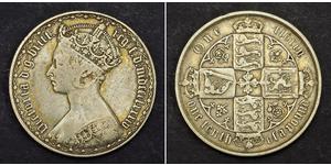 1 Florin United Kingdom of Great Britain and Ireland (1801-1922) Silver Victoria (1819 - 1901)