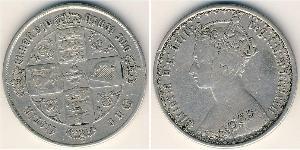 1 Florin United Kingdom of Great Britain and Ireland (1801-1922) Silver Victoria (1819 - 1901)