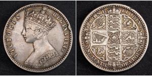 1 Florin United Kingdom of Great Britain and Ireland (1801-1922) Silver Victoria (1819 - 1901)
