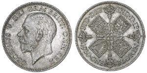 1 Florin United Kingdom of Great Britain and Ireland (1801-1922) Silver George V of the United Kingdom (1865-1936)