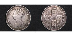 1 Florin 大不列颠及爱尔兰联合王国 (1801 - 1922) 銀 维多利亚 (英国君主)