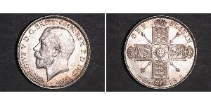 1 Florin 大不列颠及爱尔兰联合王国 (1801 - 1922) 銀 乔治五世  (1865-1936)