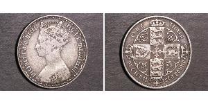 1 Florin 大不列颠及爱尔兰联合王国 (1801 - 1922) 銀 维多利亚 (英国君主)