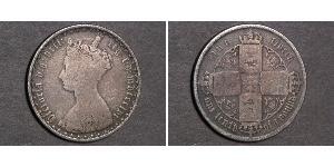 1 Florin 大不列颠及爱尔兰联合王国 (1801 - 1922) 銀 维多利亚 (英国君主)