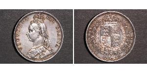 1 Florin 大不列颠及爱尔兰联合王国 (1801 - 1922) 銀 维多利亚 (英国君主)