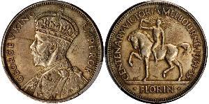 1 Florin 澳大利亚 銀 乔治五世  (1865-1936)