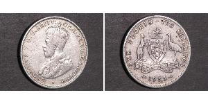 1 Florin 澳大利亚 銀 乔治五世  (1865-1936)