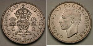 1 Florin 英国 銀 乔治六世 (1895-1952)