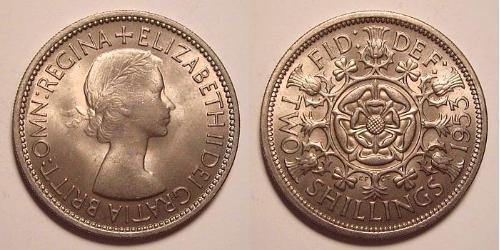 1 Florin United Kingdom (1922-) 銅/镍 伊丽莎白二世 (1926-2022)