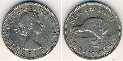 1 Florin 新西兰 镍/銅 伊丽莎白二世 (1926-2022)