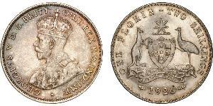 1 Florin / 2 Shilling Ôstralie (1788 - 1939) Argent George V (1865-1936)