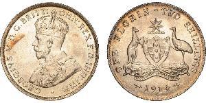 1 Florin / 2 Shilling Ôstralie (1788 - 1939) Argent George V (1865-1936)
