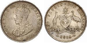 1 Florin / 2 Shilling Ôstralie (1788 - 1939) Argent George V (1865-1936)