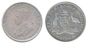 1 Florin / 2 Shilling Ôstralie (1788 - 1939) Argent George V (1865-1936)