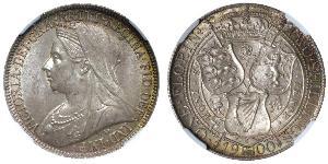 1 Florin / 2 Shilling Regno Unito di Gran Bretagna e Irlanda (1801-1922) Argento Vittoria (1819 - 1901)