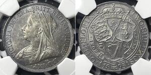1 Florin / 2 Shilling Reino Unido de Gran Bretaña e Irlanda (1801-1922) Plata Victoria (1819 - 1901)