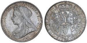 1 Florin / 2 Shilling Reino Unido de Gran Bretaña e Irlanda (1801-1922) Plata Victoria (1819 - 1901)