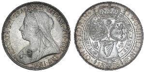 1 Florin / 2 Shilling Reino Unido de Gran Bretaña e Irlanda (1801-1922) Plata Victoria (1819 - 1901)