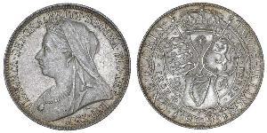 1 Florin / 2 Shilling Reino Unido de Gran Bretaña e Irlanda (1801-1922) Plata Victoria (1819 - 1901)