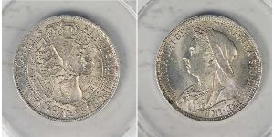 1 Florin / 2 Shilling Vereinigtes Königreich von Großbritannien und Irland (1801-1922) Silber Victoria (1819 - 1901)