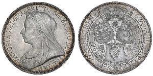1 Florin / 2 Shilling Vereinigtes Königreich von Großbritannien und Irland (1801-1922) Silber Victoria (1819 - 1901)