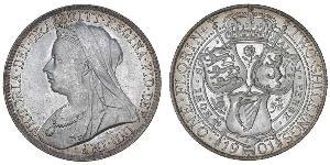 1 Florin / 2 Shilling Vereinigtes Königreich von Großbritannien und Irland (1801-1922) Silber Victoria (1819 - 1901)